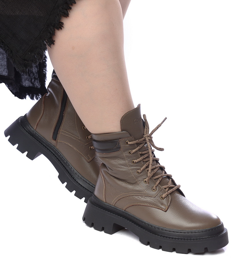 женские ботинки натуральная кожа / натуральный мех corvetto италия