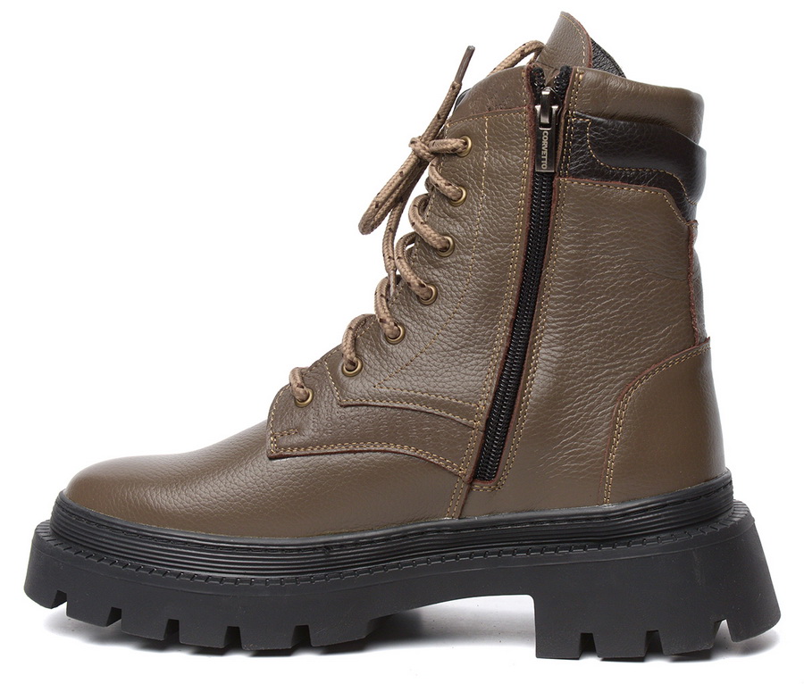 женские ботинки натуральная кожа / натуральный мех corvetto италия