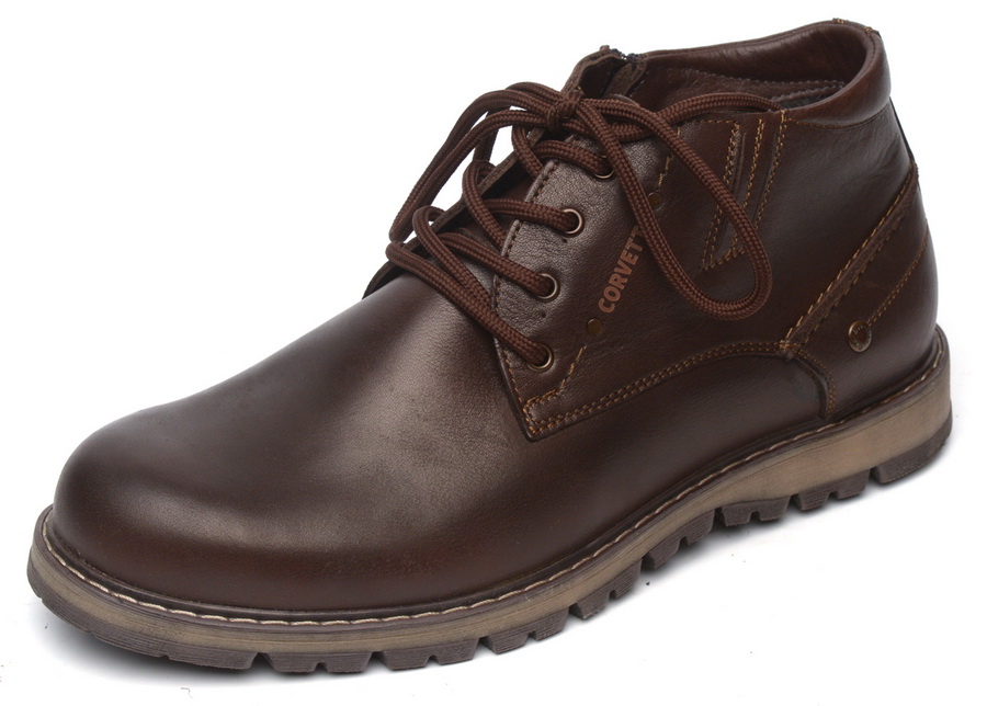 мужские ботинки натуральная кожа / шерсть corvetto