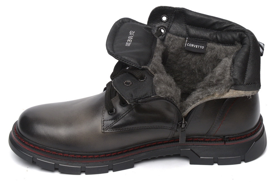 мужские ботинки натуральная кожа / шерсть corvetto