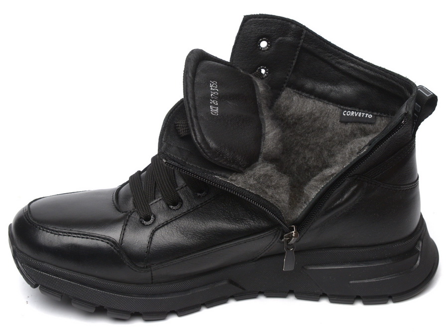 мужские кроссовки натуральная кожа / шерсть corvetto