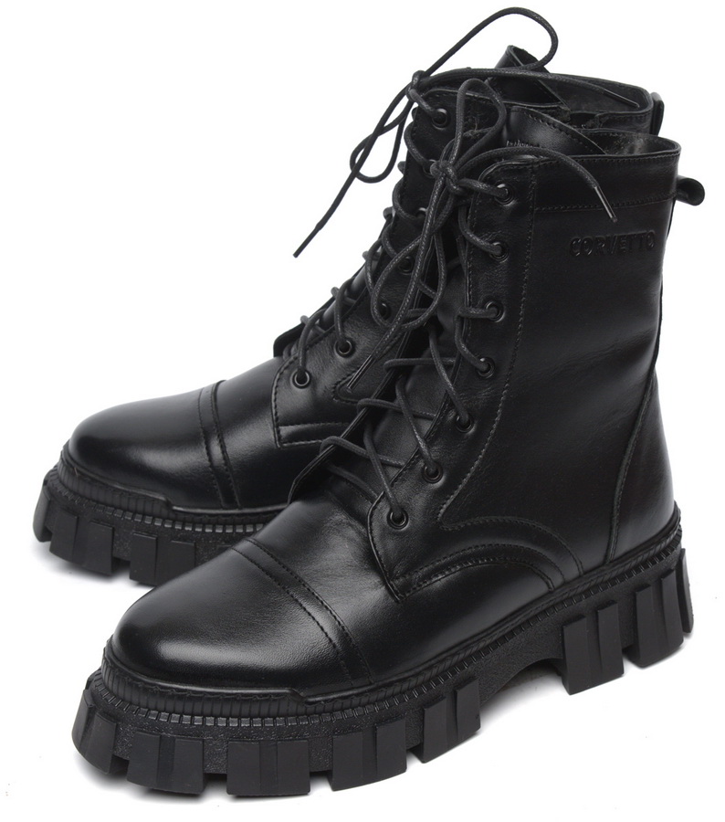 женские ботинки натуральная кожа / натуральный мех corvetto италия