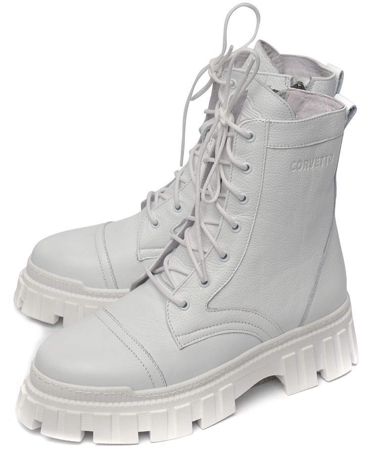 женские ботинки натуральная кожа / натуральный мех corvetto италия