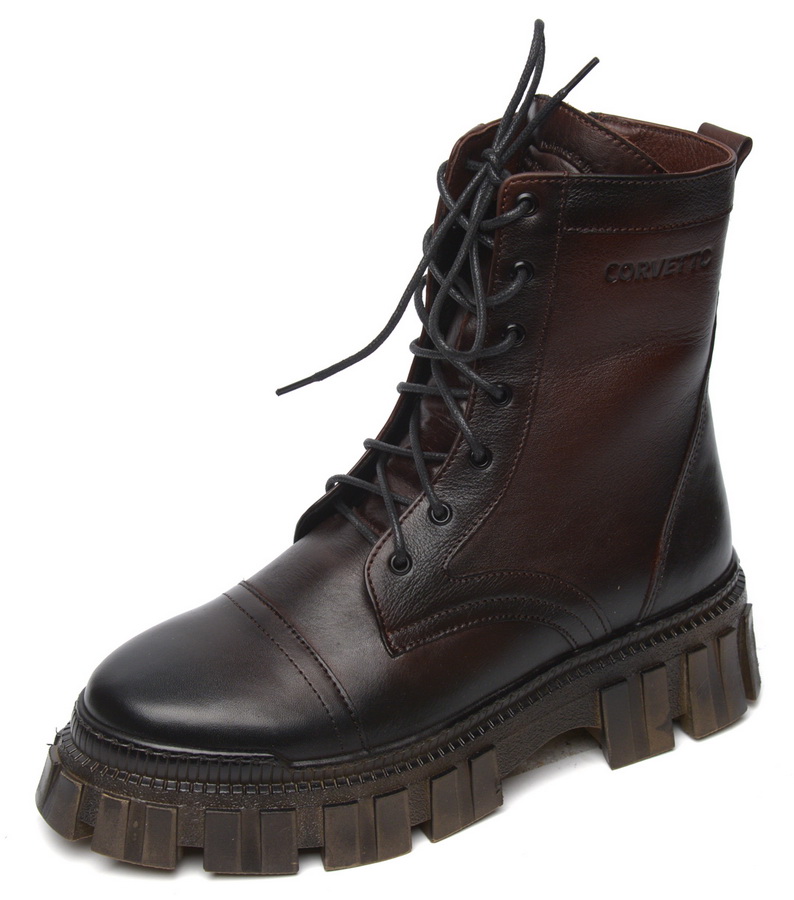 женские ботинки натуральная кожа / натуральный мех corvetto италия