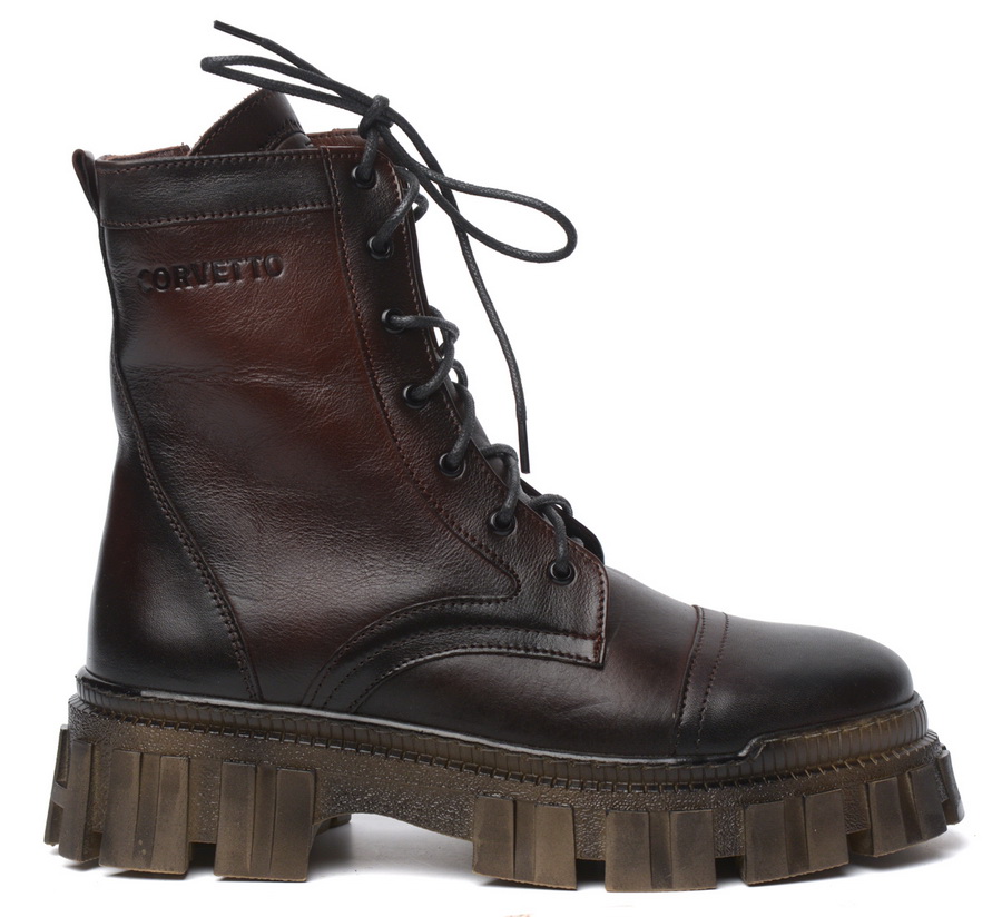 женские ботинки натуральная кожа / натуральный мех corvetto италия