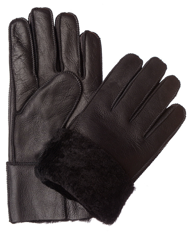 мужские перчатки дублёнка / мутон м (9)-2xl (12)