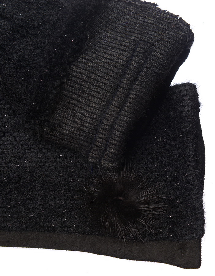 женские перчатки трикотаж утепленный