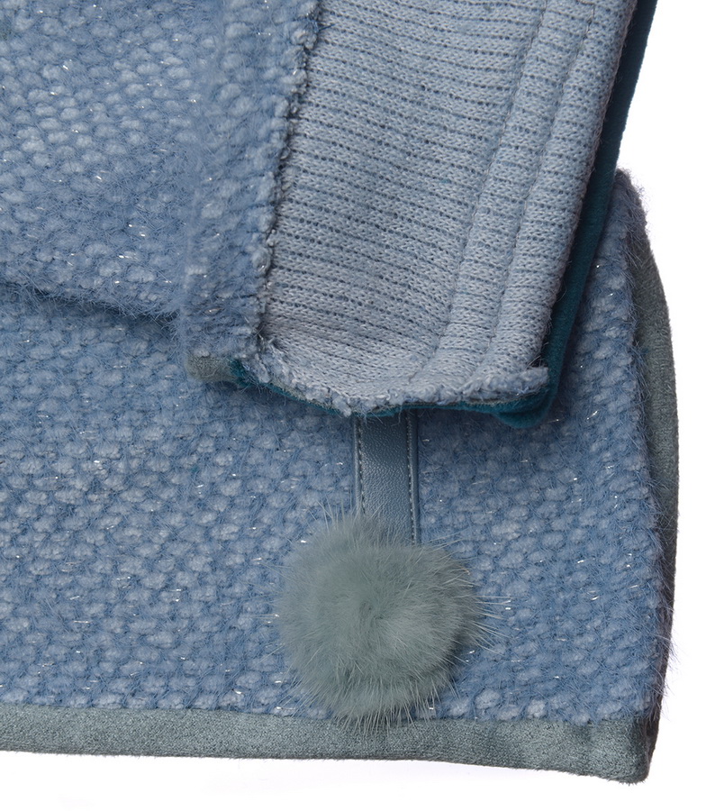 женские перчатки трикотаж утепленный