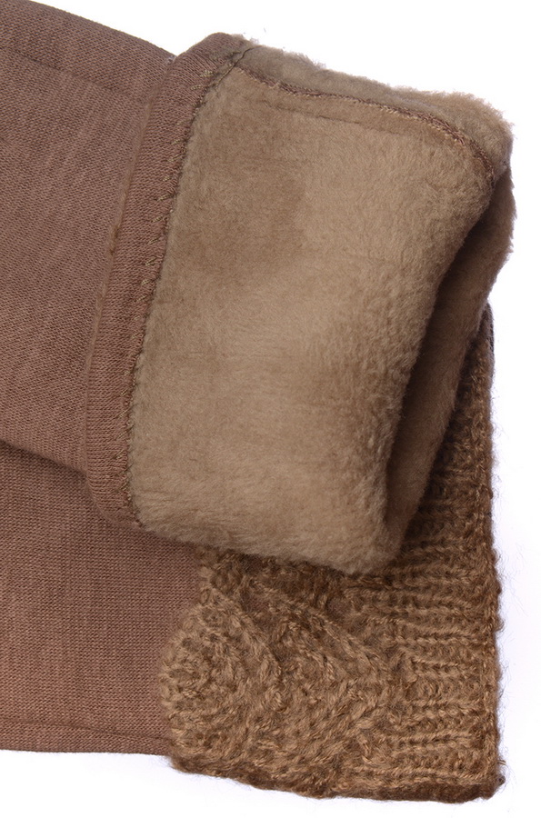 женские перчатки трикотаж утепленный на флисе