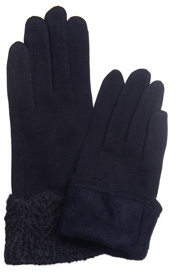 женские перчатки трикотаж утепленный на флисе