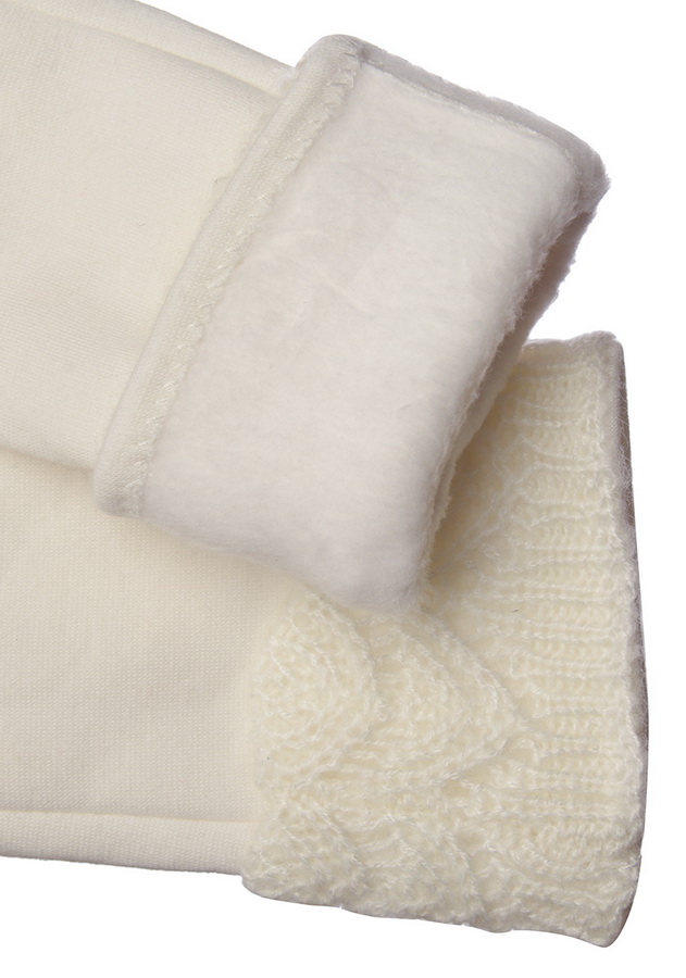 женские перчатки трикотаж утепленный на флисе