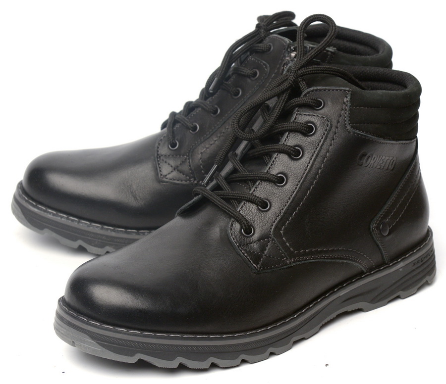 мужские ботинки натуральная кожа / шерсть corvetto