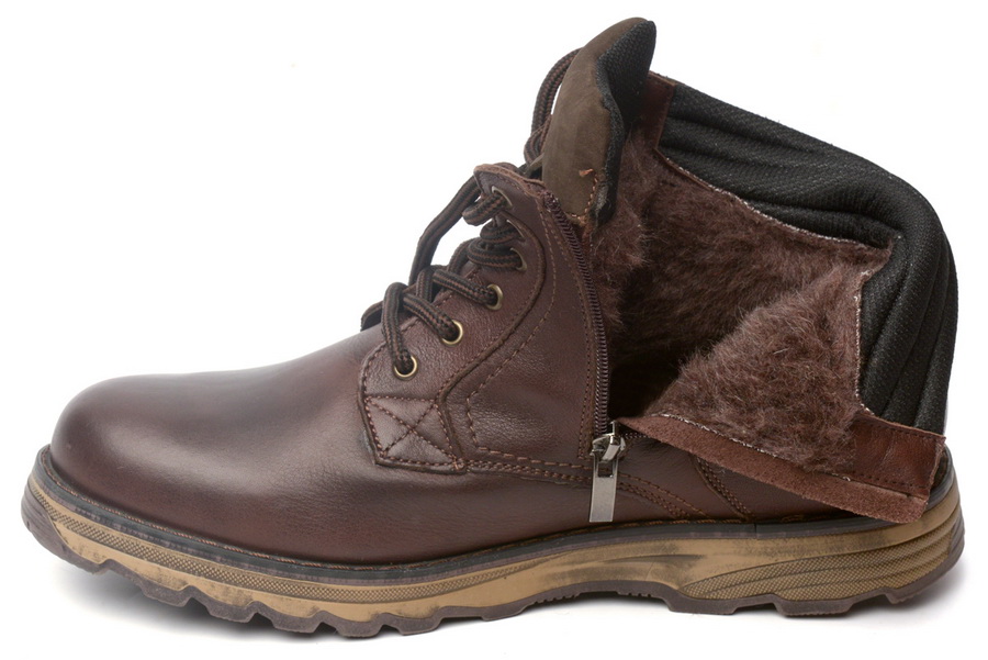 мужские ботинки натуральная кожа / шерсть corvetto