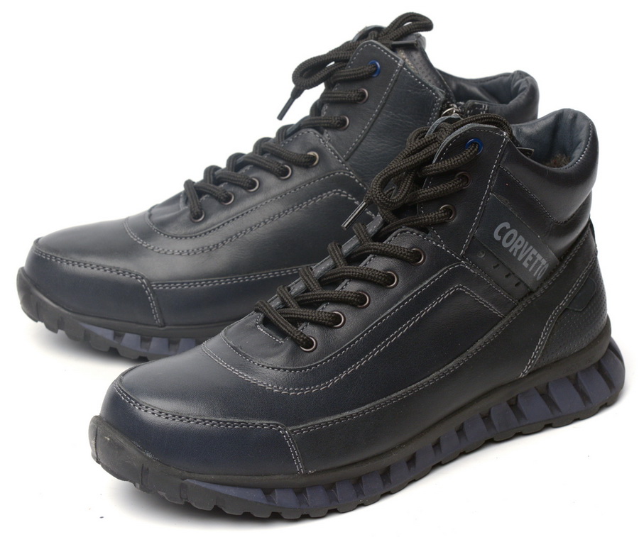 мужские ботинки натуральная кожа / шерсть corvetto