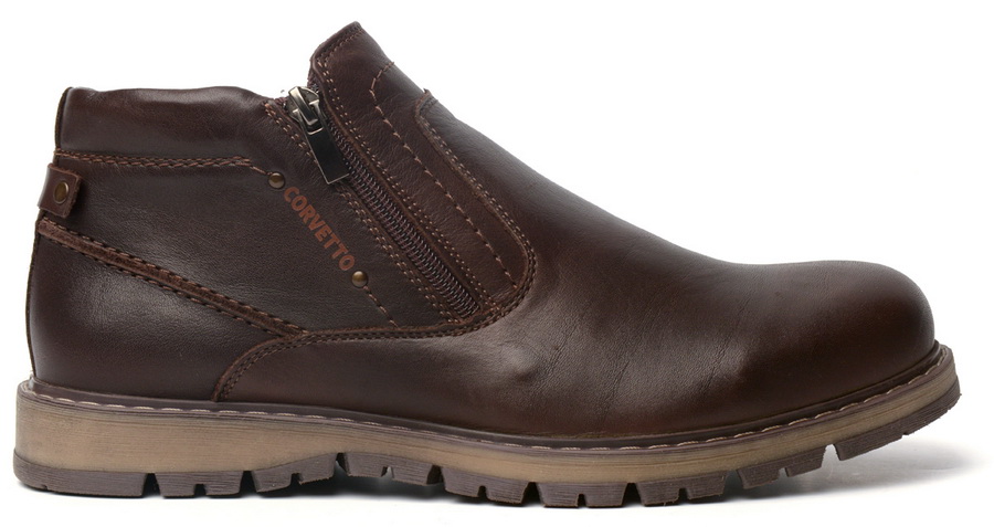 мужские ботинки натуральная кожа / шерсть corvetto