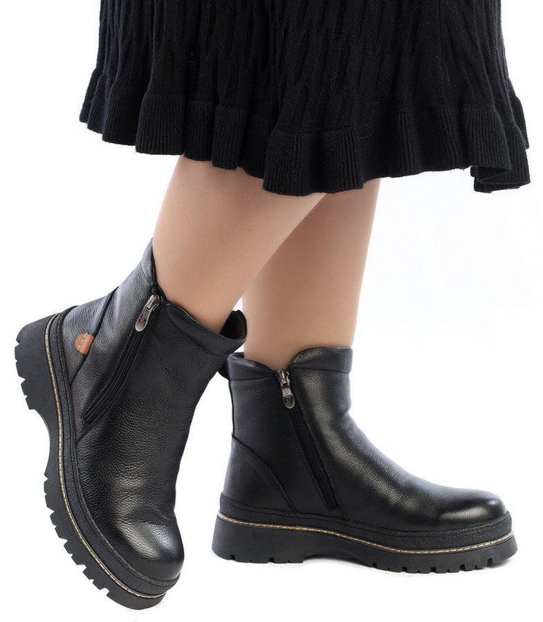 женские ботинки натуральная кожа натуральный мех gugu германия