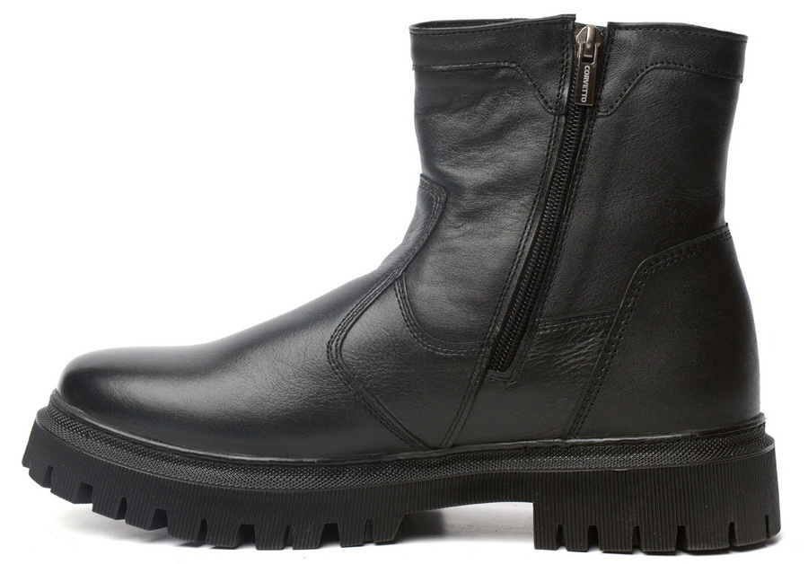 мужские сапоги натуральная кожа / натуральный мех corvetto