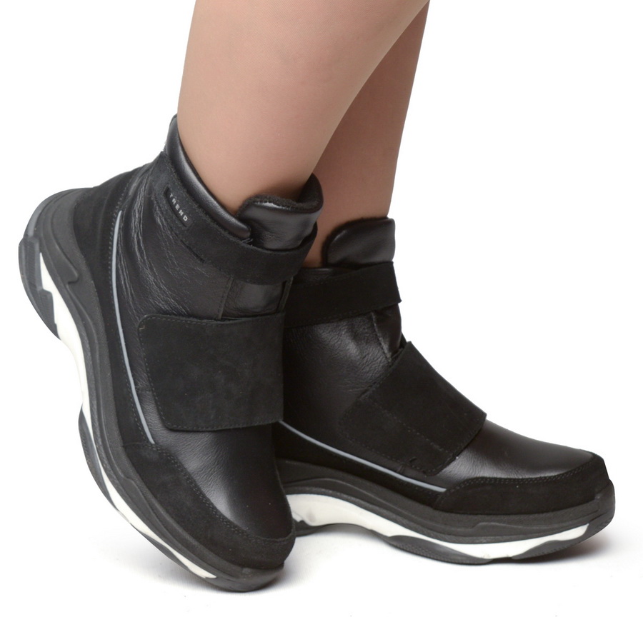 женские ботинки полуспортивные натуральная кожа + велюр / байка марко беларусь