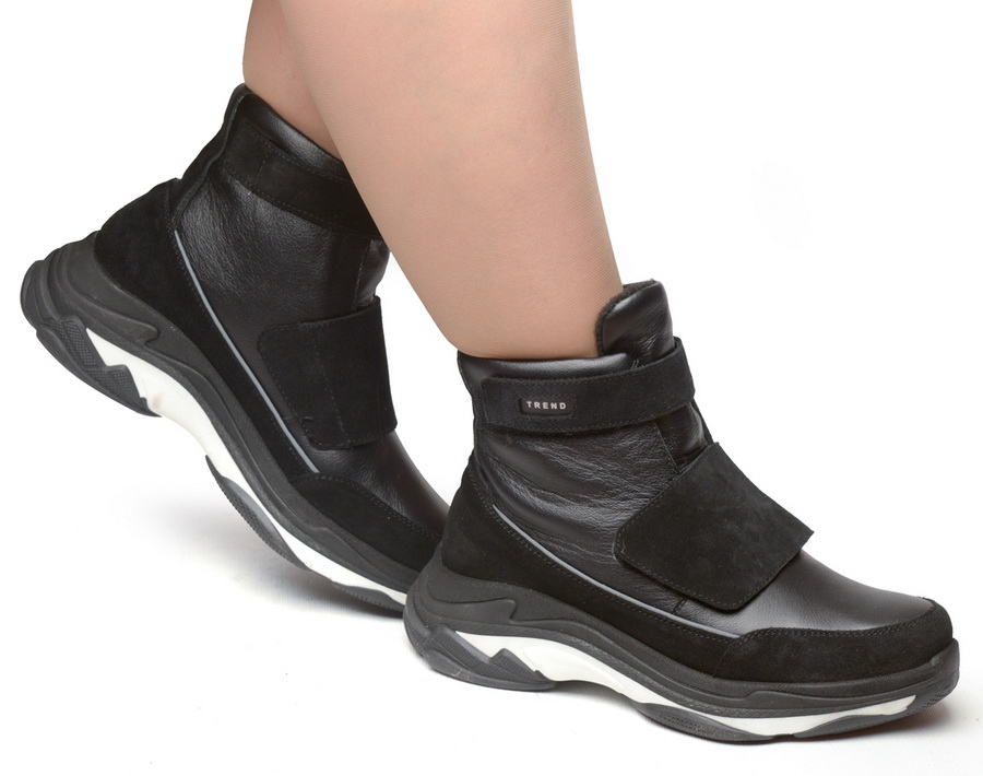 женские ботинки полуспортивные натуральная кожа + велюр / байка марко беларусь