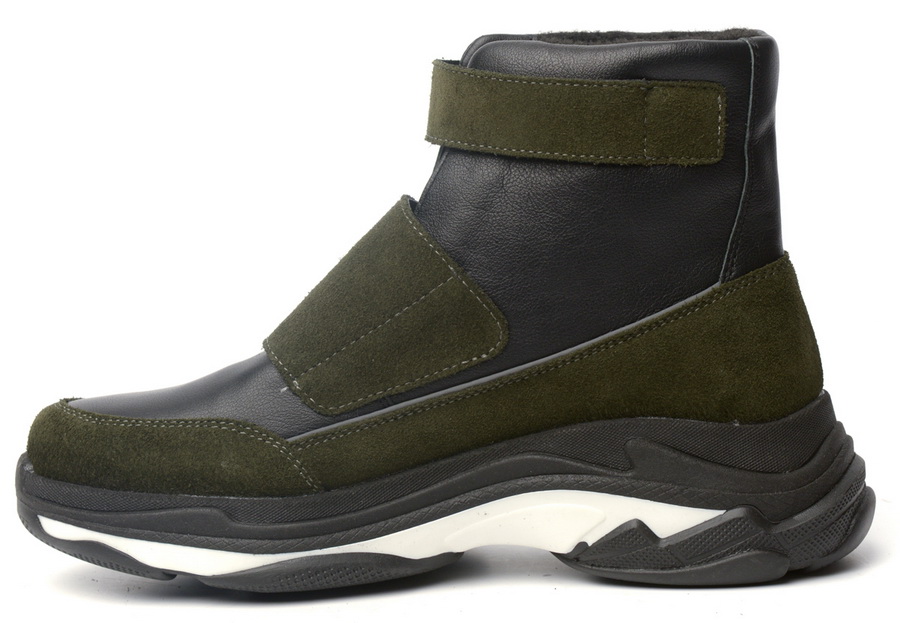 женские ботинки полуспортивные натуральная кожа + велюр / байка марко беларусь