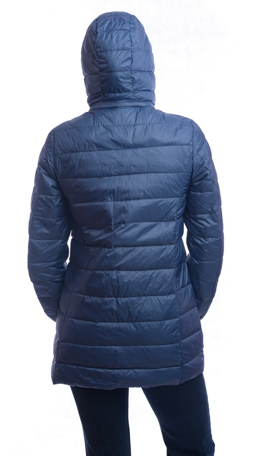 женская ультралёгкая пуховая куртка длинная  l(42)-7xl(56) binifoot/bnf