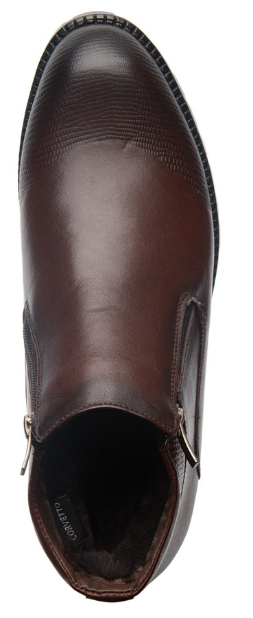 мужские ботинки натуральная кожа / натуральный мех corvetto