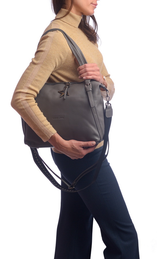 женская сумка натуральная кожа  kiki lok корея