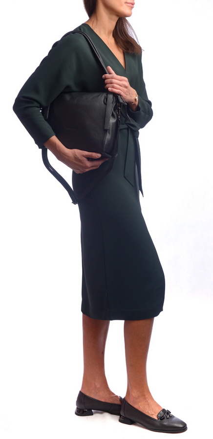 женская сумка натуральная кожа  kiki lok корея