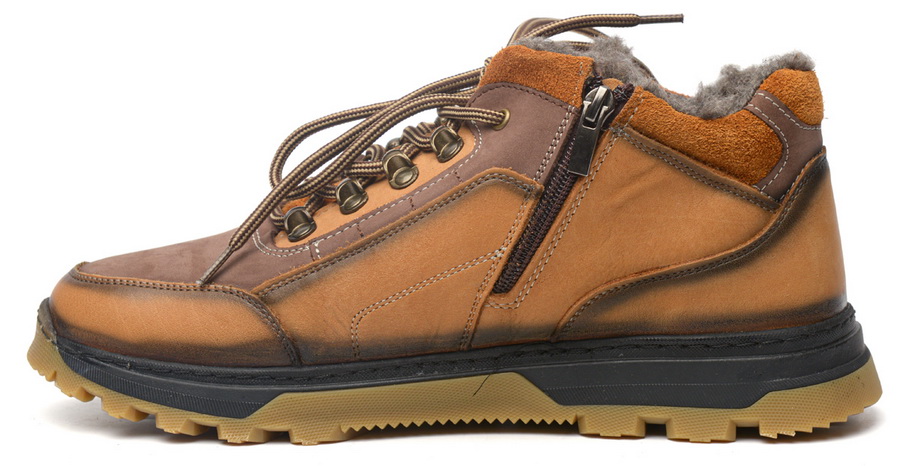 мужские ботинки натуральная кожа / шерсть corvetto