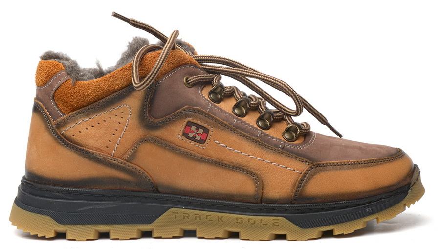 мужские ботинки натуральная кожа / шерсть corvetto