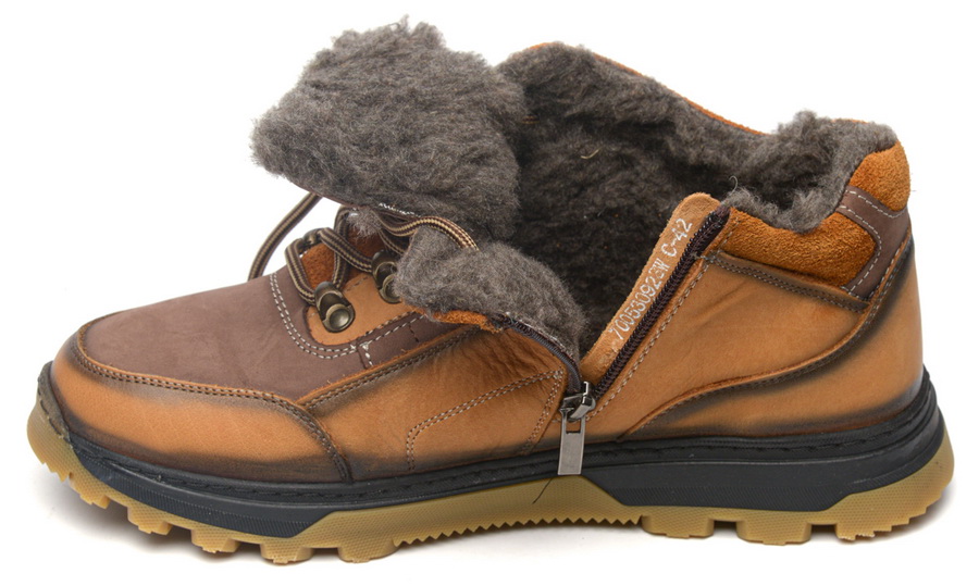 мужские ботинки натуральная кожа / шерсть corvetto