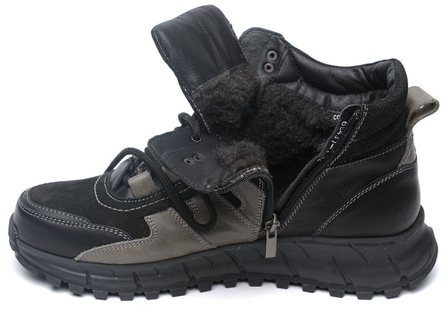 мужские кроссовки натуральная кожа / шерсть corvetto