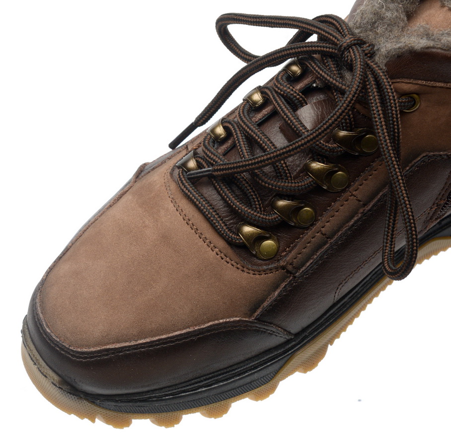 мужские ботинки натуральная кожа/нубук / шерсть corvetto