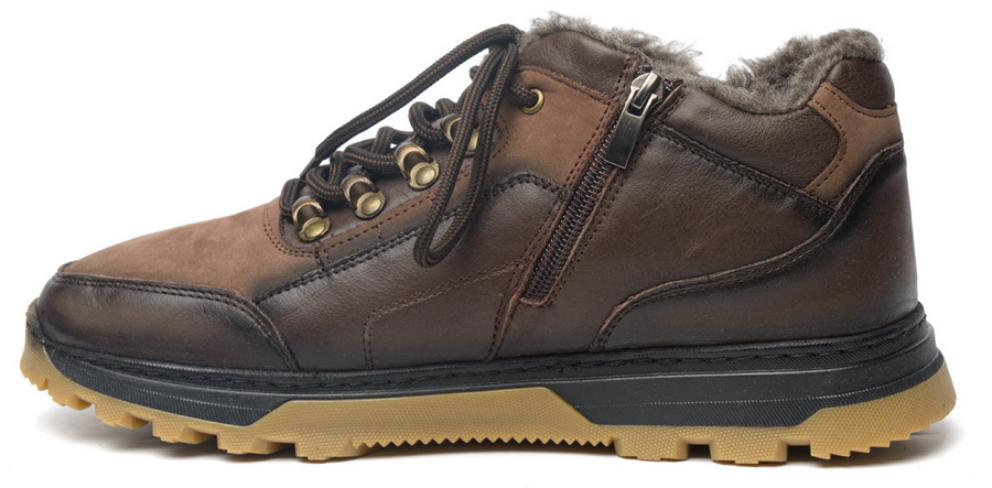 мужские ботинки натуральная кожа/нубук / шерсть corvetto