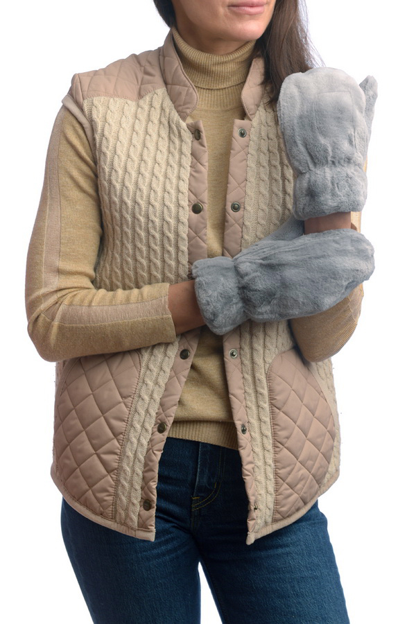 женские варежки искусственный мех