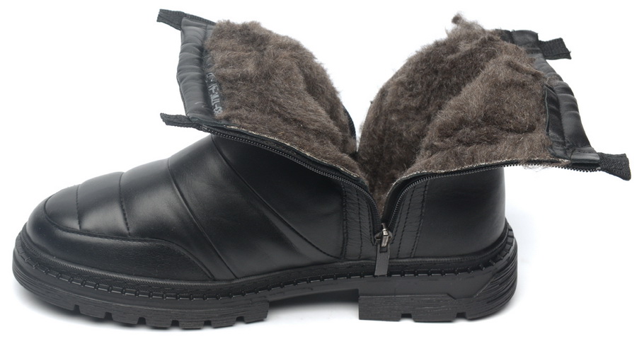 мужские ботинки натуральная кожа / шерсть corvetto