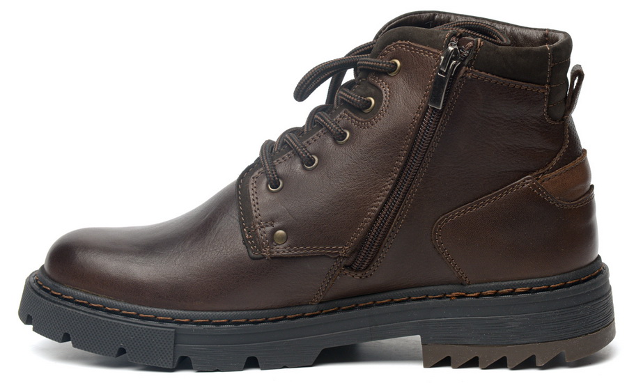 мужские ботинки натуральная кожа / натуральный мех corvetto