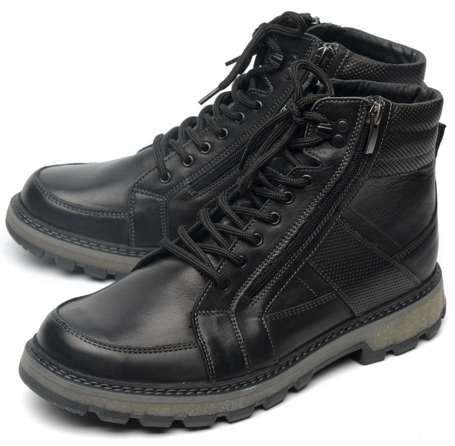 мужские ботинки натуральная кожа / натуральный мех corvetto