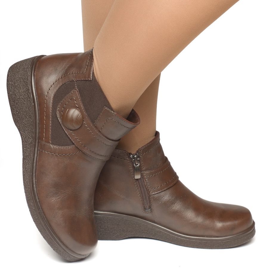 женские ботинки натуральная кожа / байка росвест россия