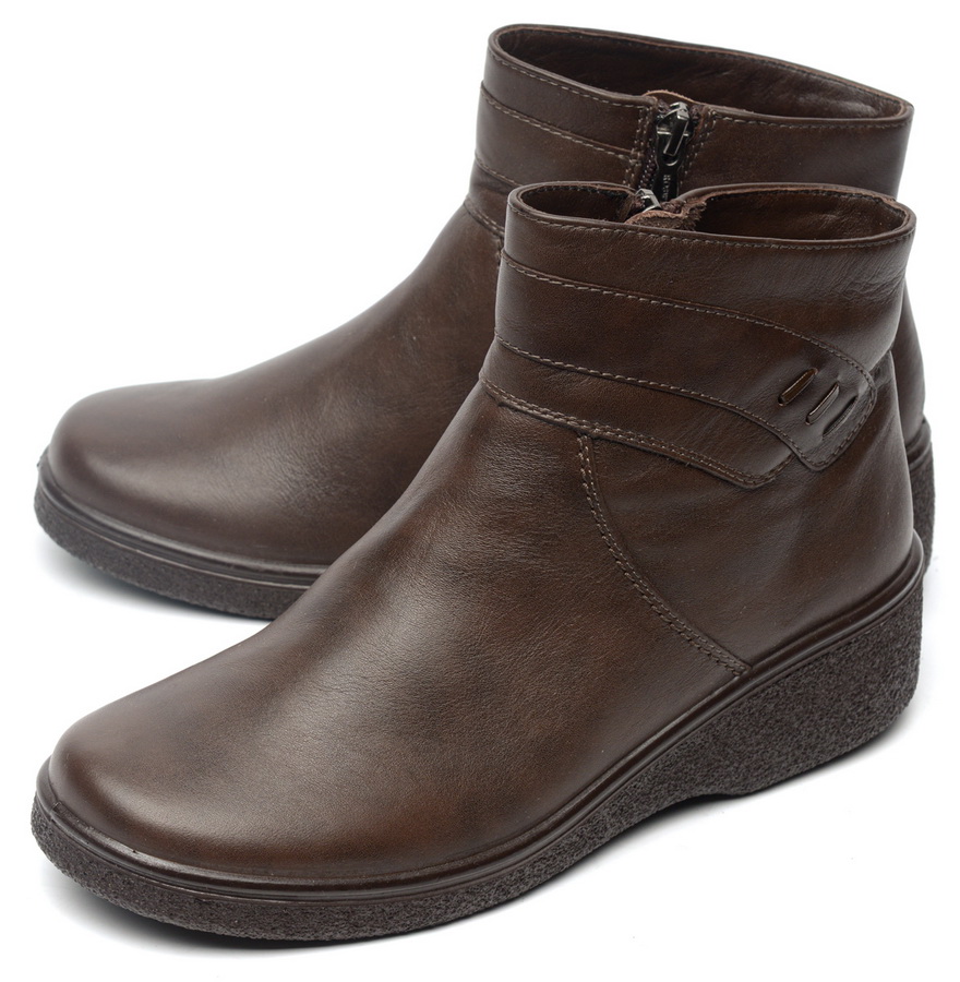 женские полусапоги натуральная кожа / шерсть росвест россия