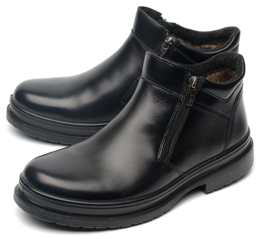 мужские ботинки натуральная кожа / натуральный мех марко беларусь