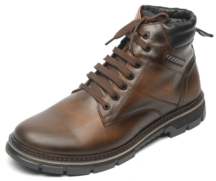 мужские ботинки натуральная кожа / шерсть corvetto