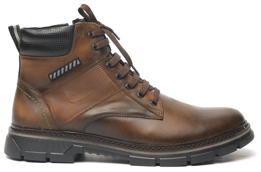 мужские ботинки натуральная кожа / шерсть corvetto