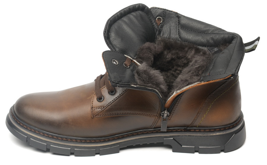 мужские ботинки натуральная кожа / шерсть corvetto