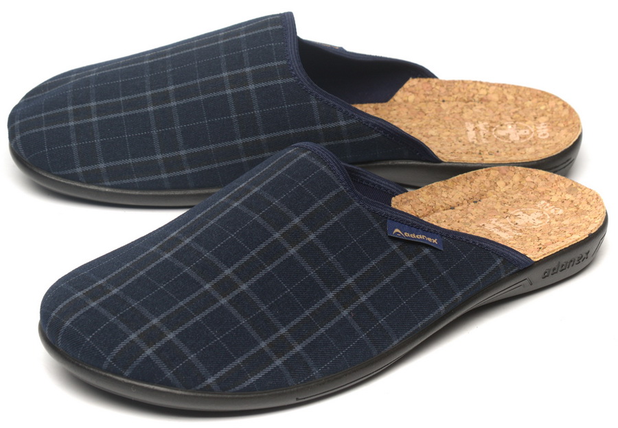 мужские тапочки текстиль adanex польша