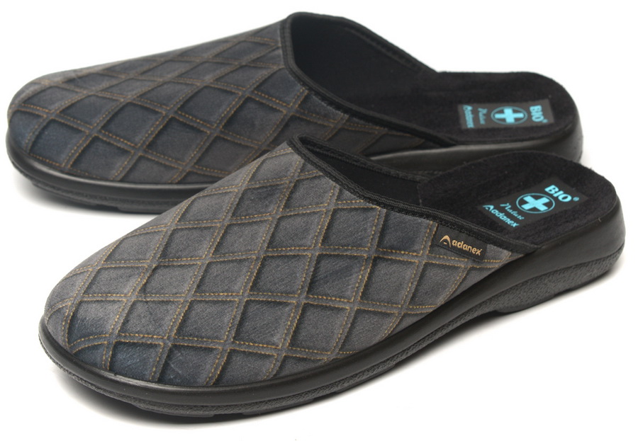 мужские тапочки текстиль adanex польша