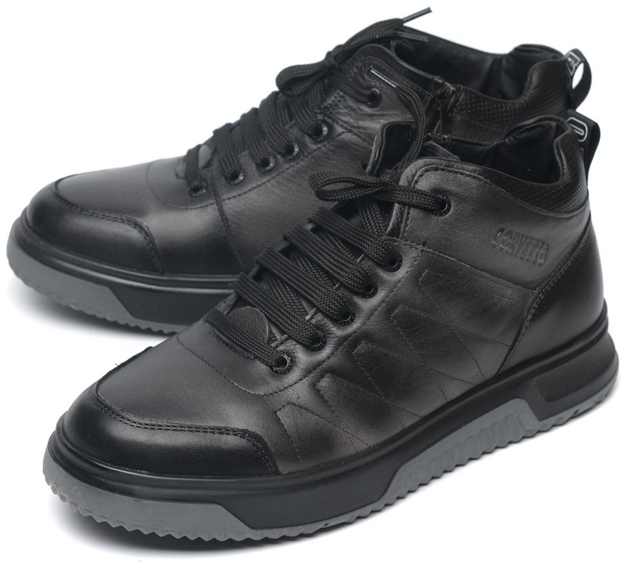 мужские кроссовки натуральная кожа / шерсть corvetto