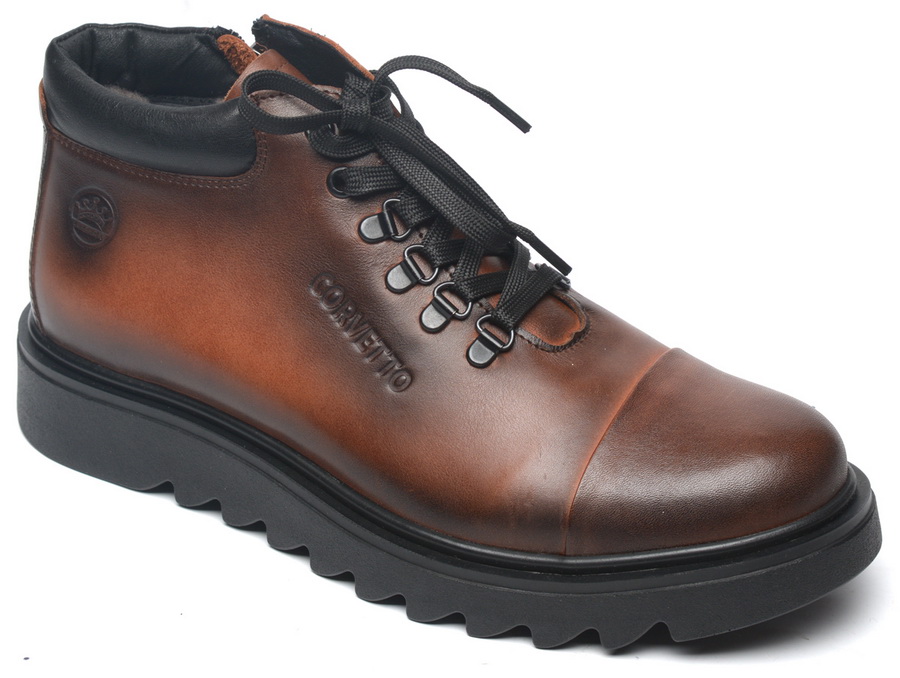 мужские ботинки натуральная кожа / натуральный мех corvetto