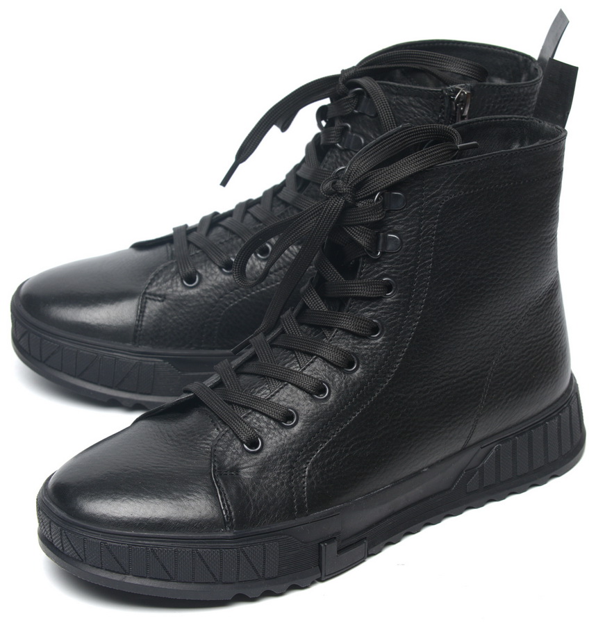 мужские ботинки натуральная кожа / шерсть corvetto