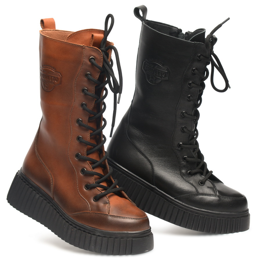 женские сапоги натуральная кожа / шерсть corvetto италия